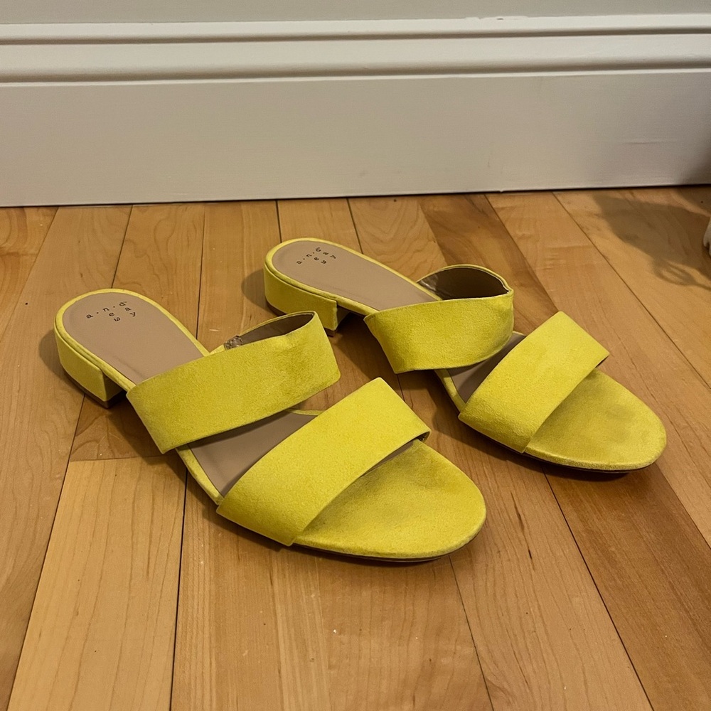 Yellow Women's Slide Sandals